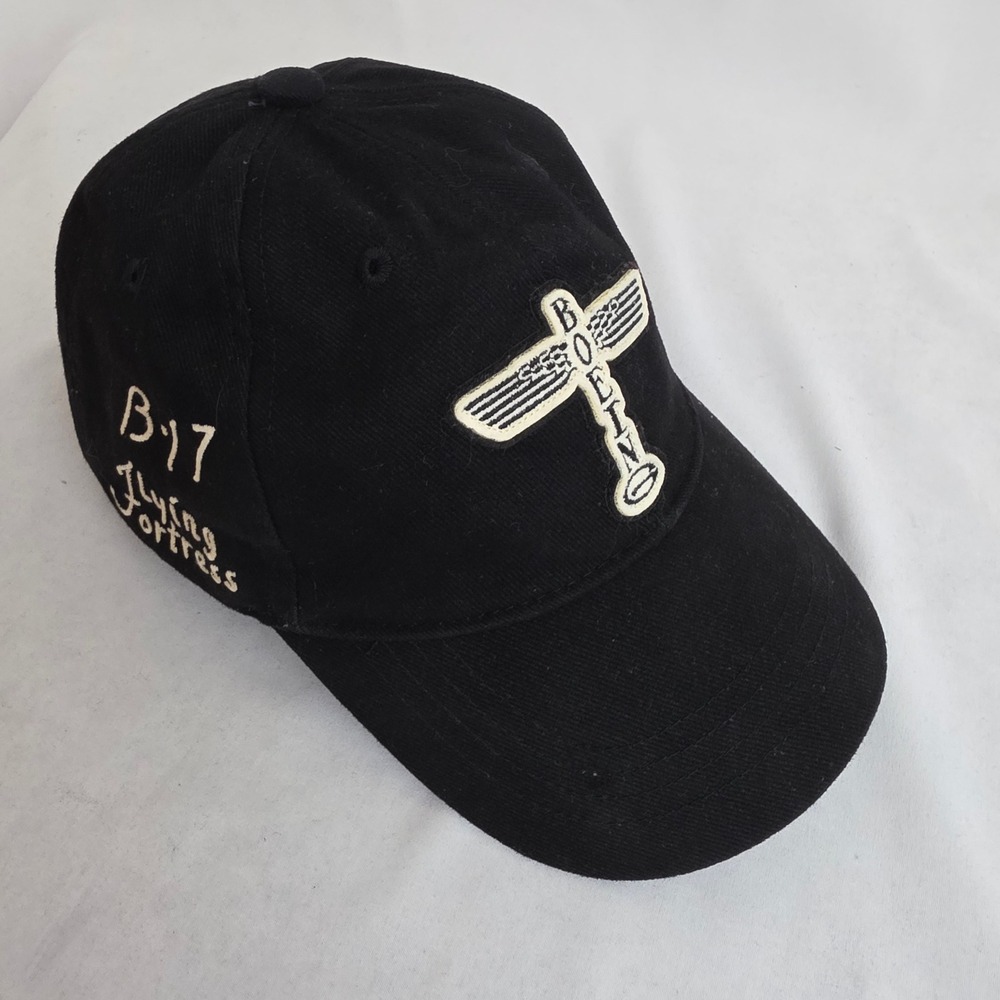 Boeing Heritage Collection B-17 Flying Fortress Hat Red Canoe Black Baseball Cap